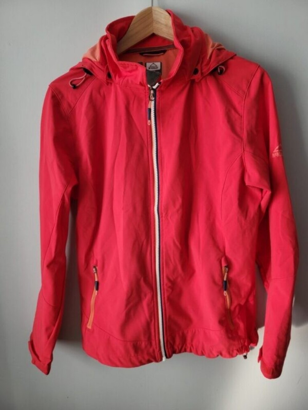 McKINLEY Red Hooded Softshell Jacket